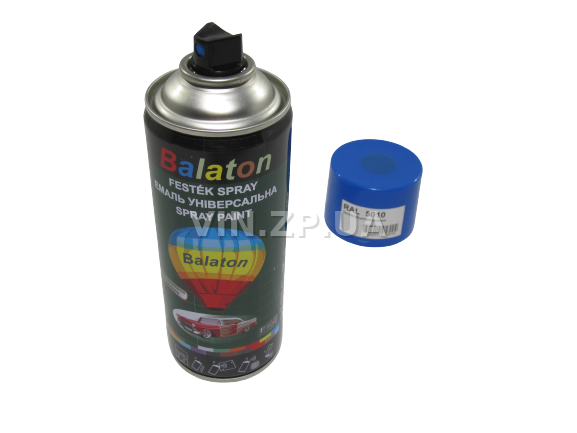 Краска эмаль алкидная светло-синяя универсальная RAL 5010 BALATON аэрозоль 400 мл (57785) 5