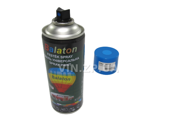 Краска эмаль алкидная голубая универсальная RAL 5015 BALATON аэрозоль 400 мл (57786) 5