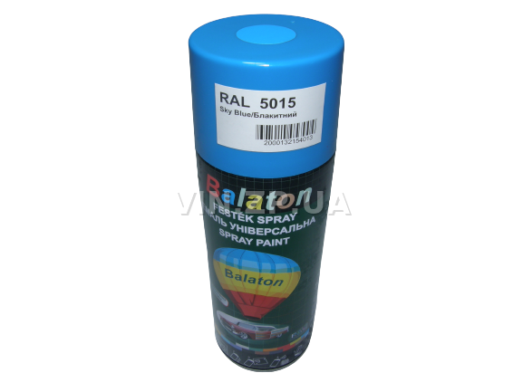 Краска эмаль алкидная голубая универсальная RAL 5015 BALATON аэрозоль 400 мл (57786)