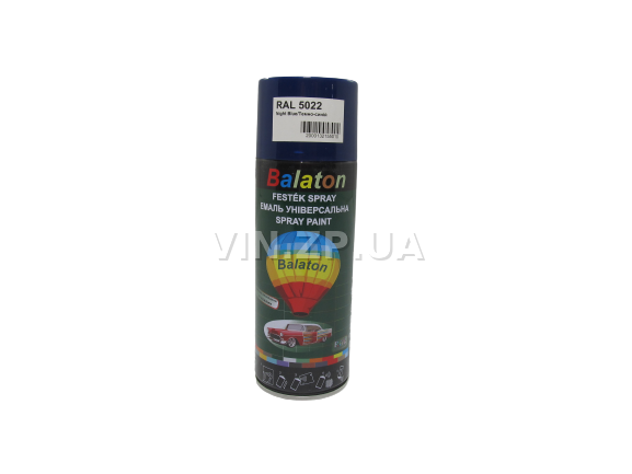 Краска эмаль алкидная темно-синяя универсальная RAL 5022 BALATON аэрозоль 400 мл (57787) 2