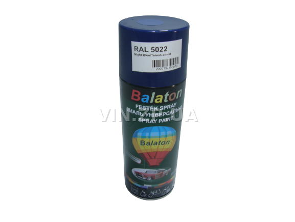 Краска эмаль алкидная темно-синяя универсальная RAL 5022 BALATON аэрозоль 400 мл (57787)
