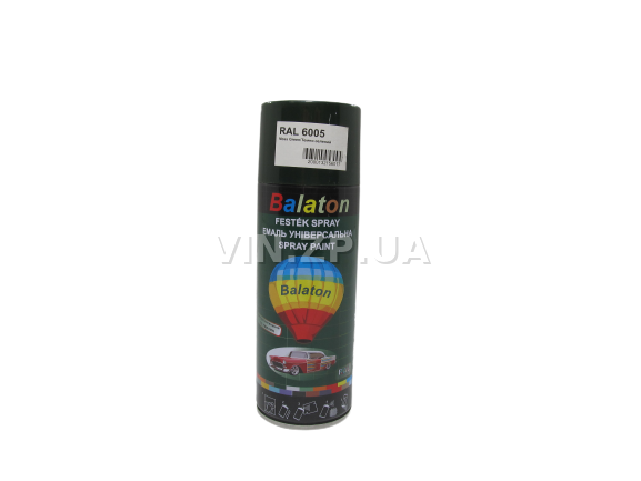 Краска эмаль алкидная темно-зеленая универсальная RAL 6005 BALATON аэрозоль 400 мл (57788) 2