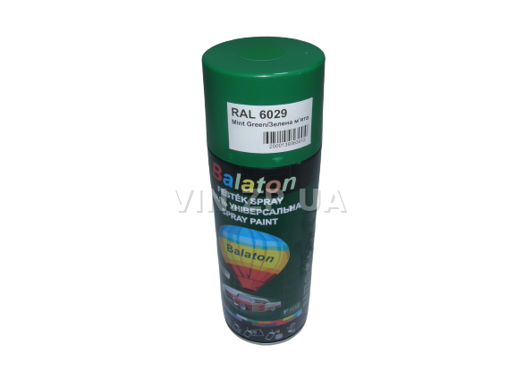 Краска эмаль алкидная зеленая универсальная RAL 6029 BALATON аэрозоль 400 мл (57790)