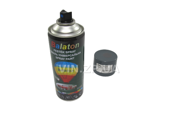 Краска эмаль алкидная темно-серая универсальная RAL 7024 BALATON аэрозоль 400 мл (57791) 5