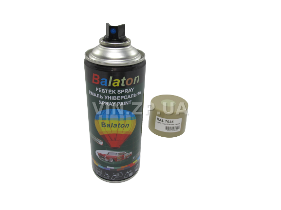 Краска эмаль алкидная светло-серая универсальная RAL 7035 BALATON аэрозоль 400 мл (57792) 5
