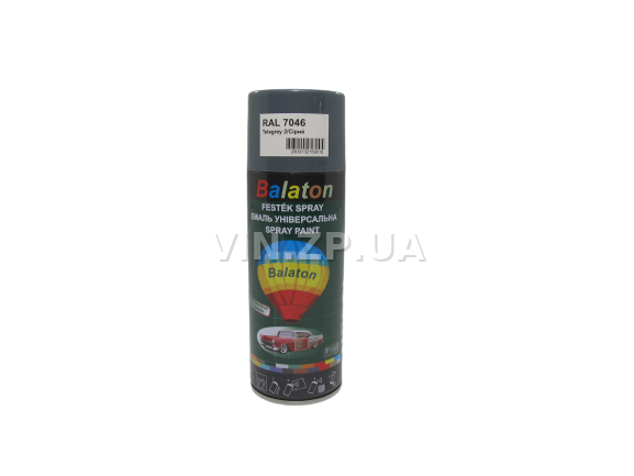 Краска эмаль алкидная серая универсальная RAL 7046 BALATON аэрозоль 400 мл (57793) 2