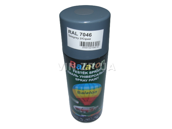 Краска эмаль алкидная серая универсальная RAL 7046 BALATON аэрозоль 400 мл (57793)