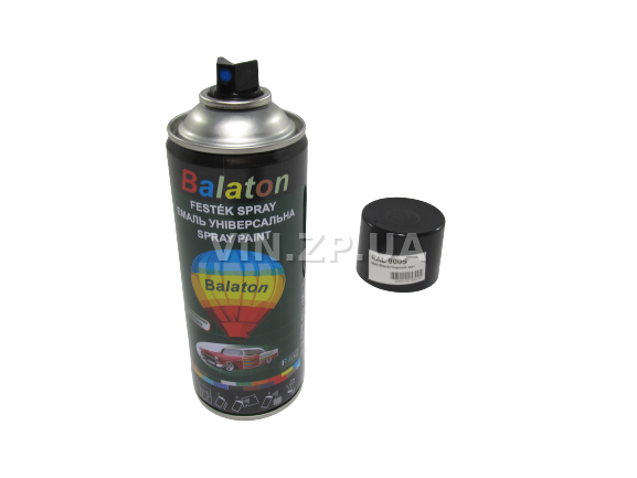 Краска эмаль алкидная черная матовая универсальная RAL 9005 BALATON аэрозоль 400 мл 4
