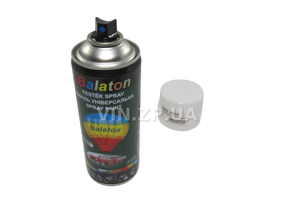 Краска эмаль алкидная белая глянцевая универсальная RAL 9010 BALATON аэрозоль 400 мл 4