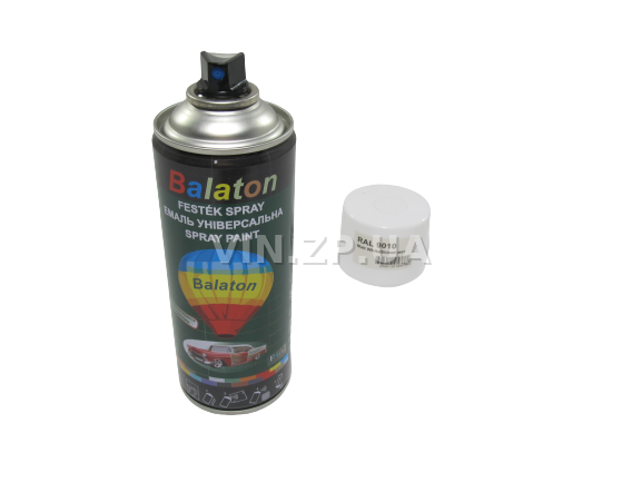 Краска эмаль алкидная белая матовая универсальная RAL 9010 BALATON аэрозоль 400 мл 4