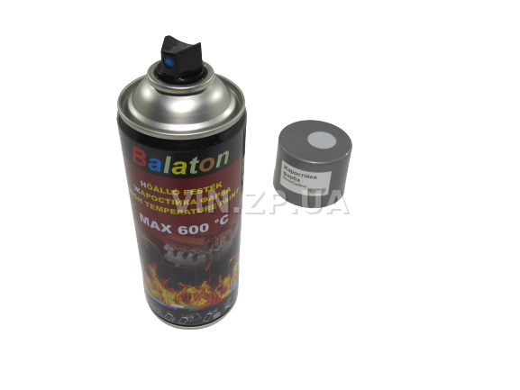Краска эмаль жаростойкая до +600 С серебристая универсальная BALATON аэрозоль 400 мл (57803) 5