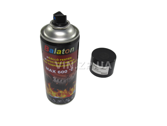 Краска эмаль жаростойкая до +600 С чёрная универсальная BALATON аэрозоль 400 мл (57804) 5