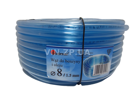 Шланг МБС 8 мм трубка Godmar маслобензостойкий  для бензина для дизеля  топливный ПВХ 1