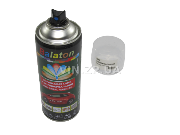 Лак автомобильный глянцевый бесцветный BALATON универсальный, аэрозоль 400 мл 5