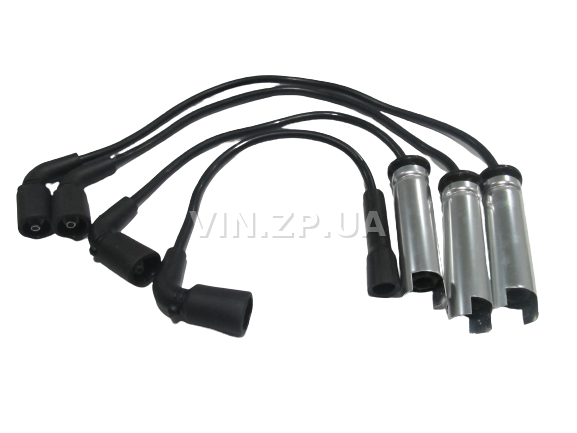 Провода высоковольтные VORTEX Ланос, Авео, с 8-ми клапанным двигателем 1.5л, силикон, с металлическим наконечником, OEM 96305387 2