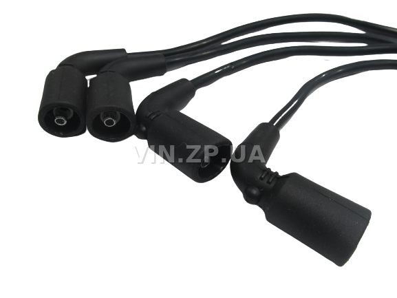 Провода высоковольтные VORTEX Ланос, Авео, с 8-ми клапанным двигателем 1.5л, силикон, с металлическим наконечником, OEM 96305387 4