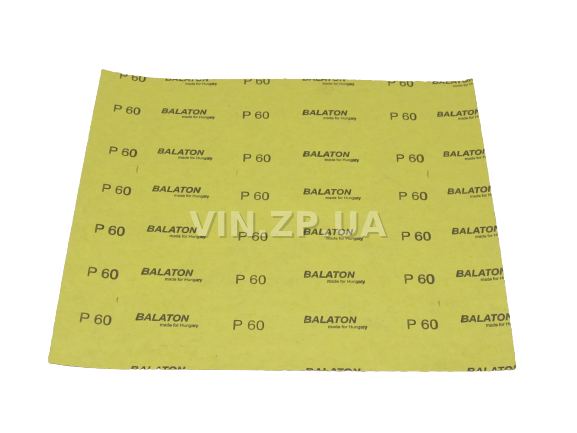 Бумага наждачная водостойкая P60 1шт BALATON зерно 60, 230 х 280 мм 3
