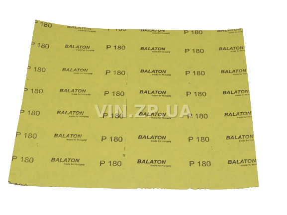 Бумага наждачная водостойкая P180 1шт BALATON зерно 180, 230 х 280 мм 3