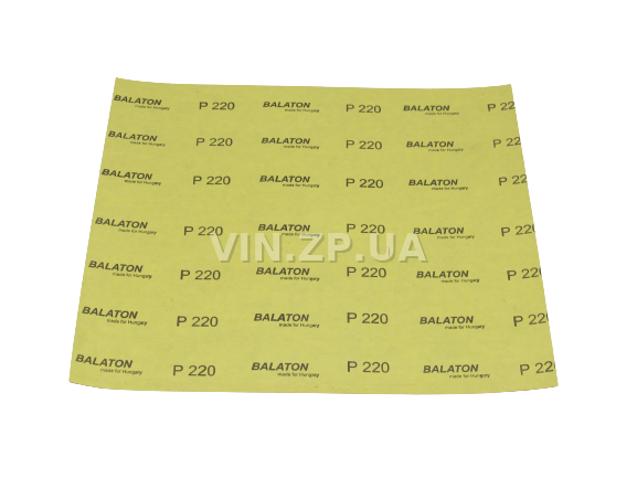 Бумага наждачная водостойкая P220 1шт BALATON зерно 220, 230 х 280 мм 3