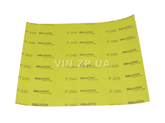 Бумага наждачная водостойкая P240 1шт BALATON зерно 240, 230 х 280 мм 3