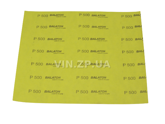 Бумага наждачная водостойкая P500 1шт BALATON зерно 500, 230 х 280 мм 3
