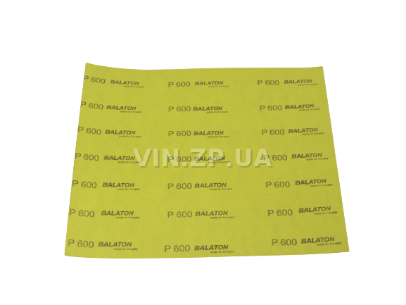 Бумага наждачная водостойкая P600 1шт BALATON зерно 600, 230 х 280 мм 3