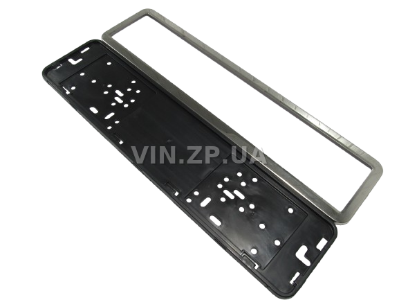 Рамка номера из нержавеющей стали, хромированная ELEGANT 2