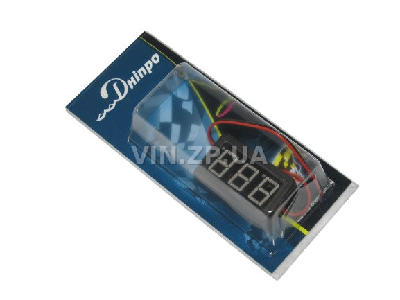 Вольтметр на липучке 0.56'' 12-24V EuroSport 3 знака, красная подсветка (59095) 2