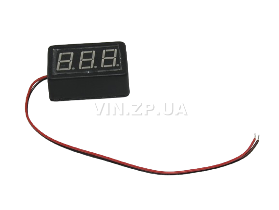 Вольтметр на липучке 0.56'' 12-24V EuroSport 3 знака, красная подсветка (59095) 4