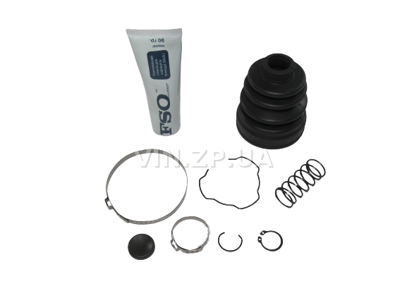 Пыльник ШРУС Таврия 1102, 1103, 1105, внутренний старого образца под 3-х шип, ремкомплект со смазкой и хомутами FSO (59138) 4