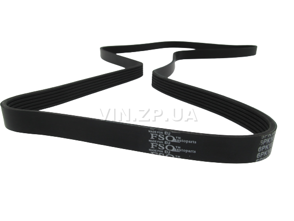 Ремень генератора FSO Авео 1.4-1.5-1.6, Лачетти 1.6 SE 1.8 CDX, 6PK1870, OEM 96183108 3