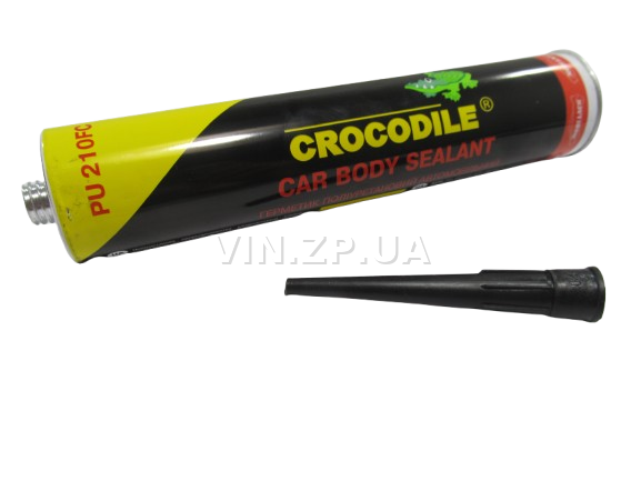 Герметик для швов 310мл CROCODILE полиуретановый чёрный, под пистолет (59522)