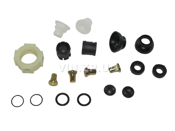 Ремкомплект кулисы FSO Сенс, к-кт-7 втулок + 8 резинок + 4 пальца + тяга 15