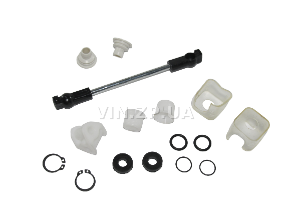 Ремкомплект кулисы FSO Ланос, к-кт-5 втулок + 6 резинок + 2 пыльника.+ тяга 1