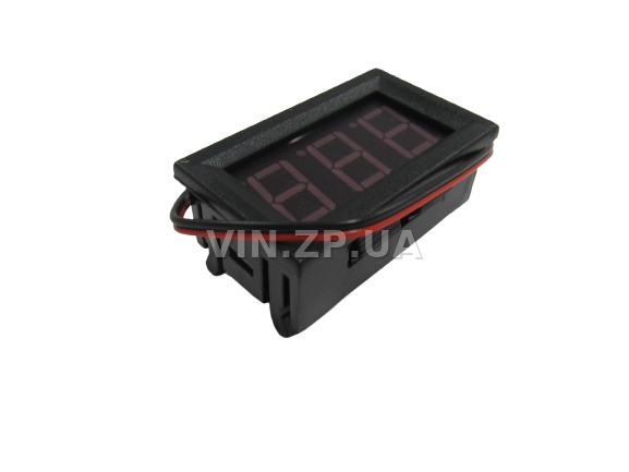 Вольтметр врезной с фиксаторами 0.56'' 12-24V EuroSport 3 знака, красная подсветка (59763) 4