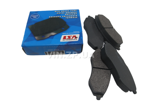 Колодки тормозные передние LSA Авео 1.4, 1.5, 1.6, комплект 4шт, 96534653 1