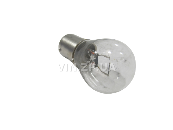 Лампа 12V P21W, цоколь BA15S BALATON стопы повороты, 1 контактная белая, 21 Вт (59797) 2