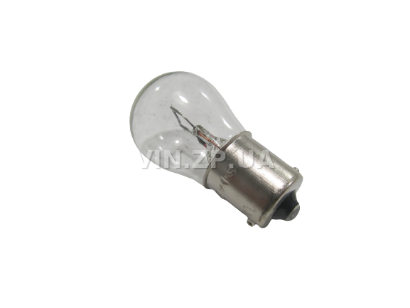 Лампа 12V P21W, цоколь BA15S BALATON стопы повороты, 1 контактная белая, 21 Вт (59797)