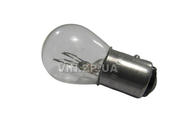 Лампа 12V P21/5W, цоколь BAY15d BALATON стопы габариты, 2 контактная белая, 21/5 Вт (59798)