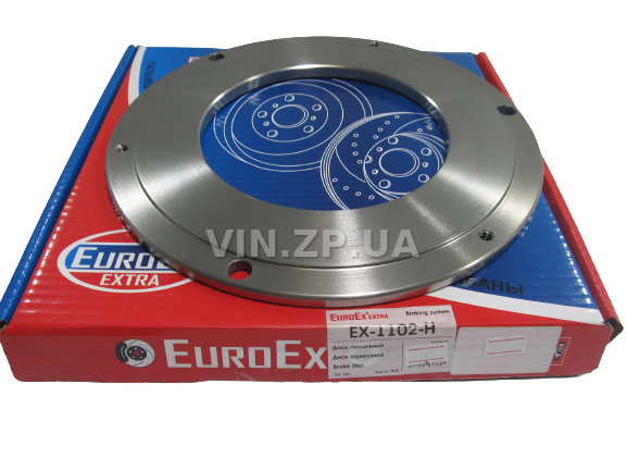 Диск тормозной EuroEx передний Таврия, Славута, 1102, 1103, нового образца 1