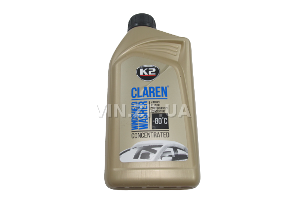Омыватель стекла зимний -80С° К2 Claren Windshield Washer, концентрат 1л (60145) 4