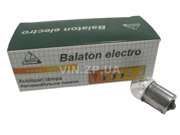 Лампа 12V R10W, цоколь BA15S BALATON габариты, 1 контактная белая, 10 Вт (60155) 4