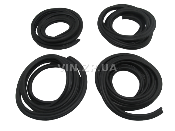 Уплотнитель двери ВАЗ 2109, 21099, 2114, 2115, комплект 4шт-2корот+ 2длин. RAF 1