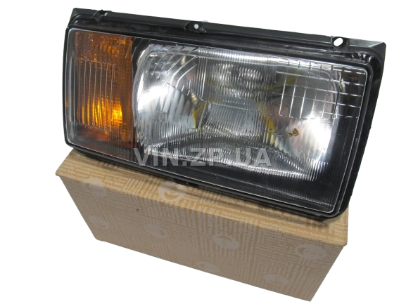 Фара ВАЗ 2104, 2105, 2107 ESER левая, желтый поворот, рисунок ''киржач'' 4