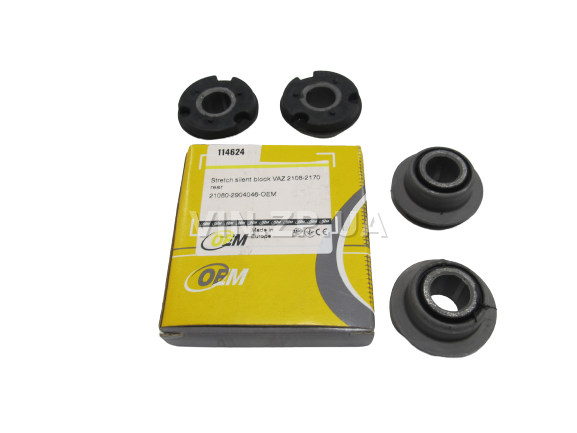 Сайлентблок рычага OEM ВАЗ 2108, 2109, 21099, 2110, 2111, 2112, 2113, 2114, 2115, "ромашки" , к-кт 4шт 1