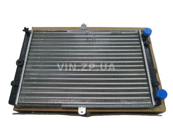 Радиатор охлаждения EuroEx ВАЗ 2108, 2109, 21099, 2113, 2114, 2115, алюминиевый, универсальный инжектор + карбюратор (60380)