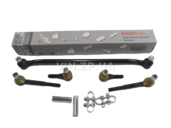Трапеция рулевая EuroEx ВАЗ 2121, 21213, 21214, 2120, рулевые тяги, наконечники, комплект с крепежом 1