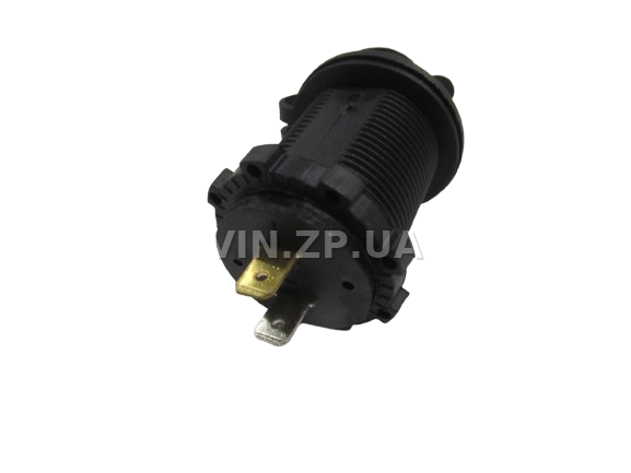 Гнездо адаптер зарядки универсальное VVS под 2 USB на 1А и  2А, 5V, врезное, с заглушкой (60468) 2