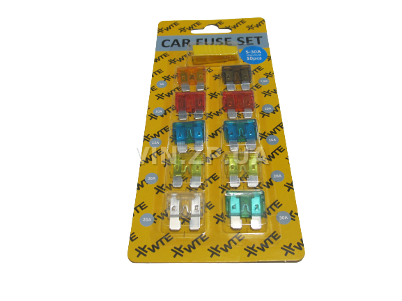 Предохранители Евро 5-30 Амп WTE комплект 10 шт, с пинцетом 1