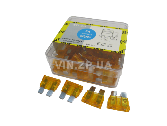 Предохранители Евро 5 Амп WTE комплект 50 шт 1